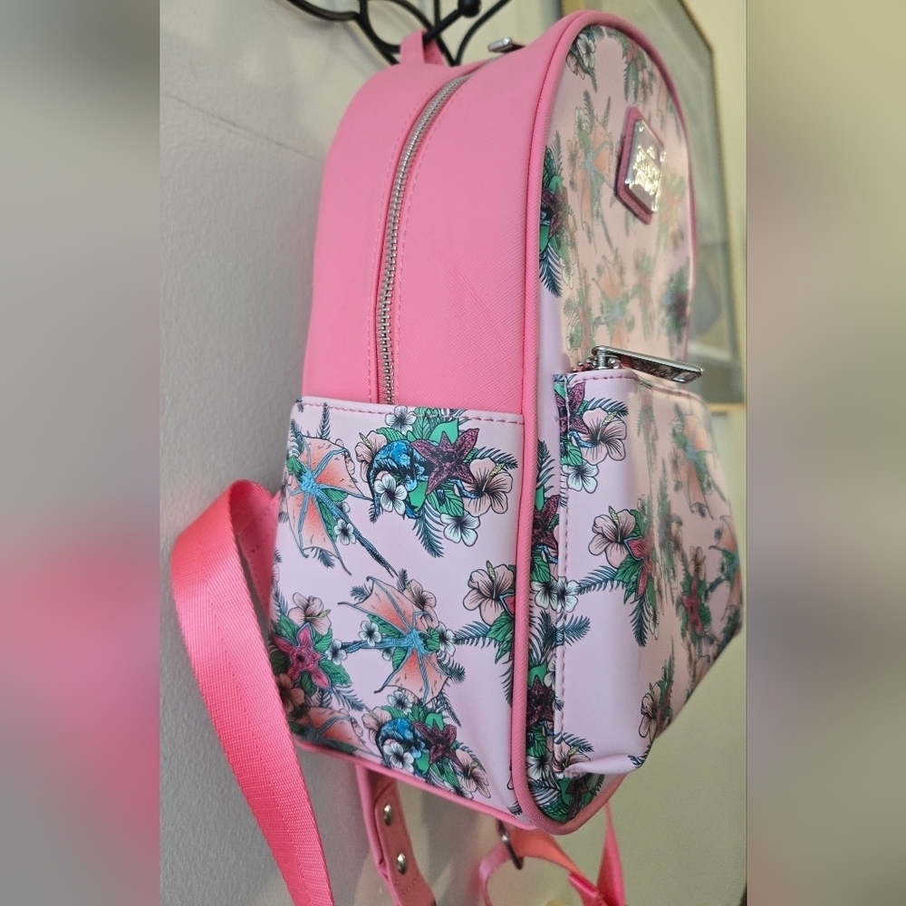 Loungefly Stranger Things Creatures Mini Backpack Pink NWOT - Picture 3 of 7